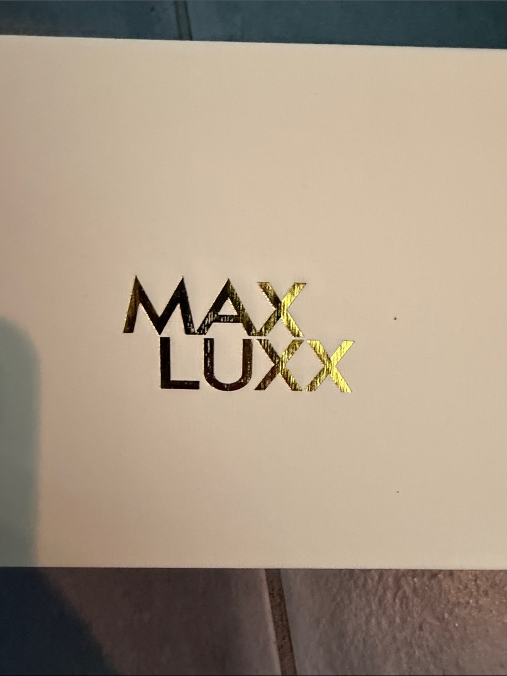 Max Luxx Gold Logo Box